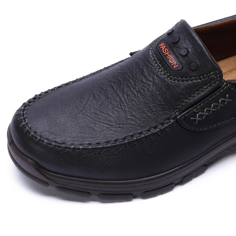 Oxfords De Suela Blanda Informal De Negocios De Cuero Genuino Liviano