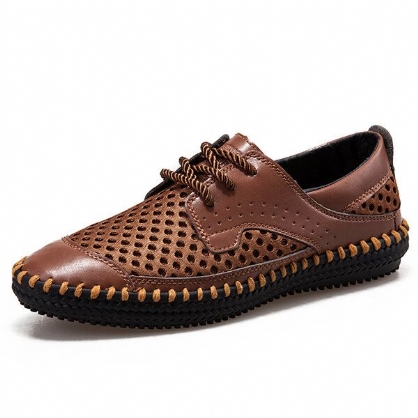 Zapatillas De Deporte Transpirables De Malla Oxfords Para Absorber El Sudor Zapatos Casuales Suaves Para Exteriores