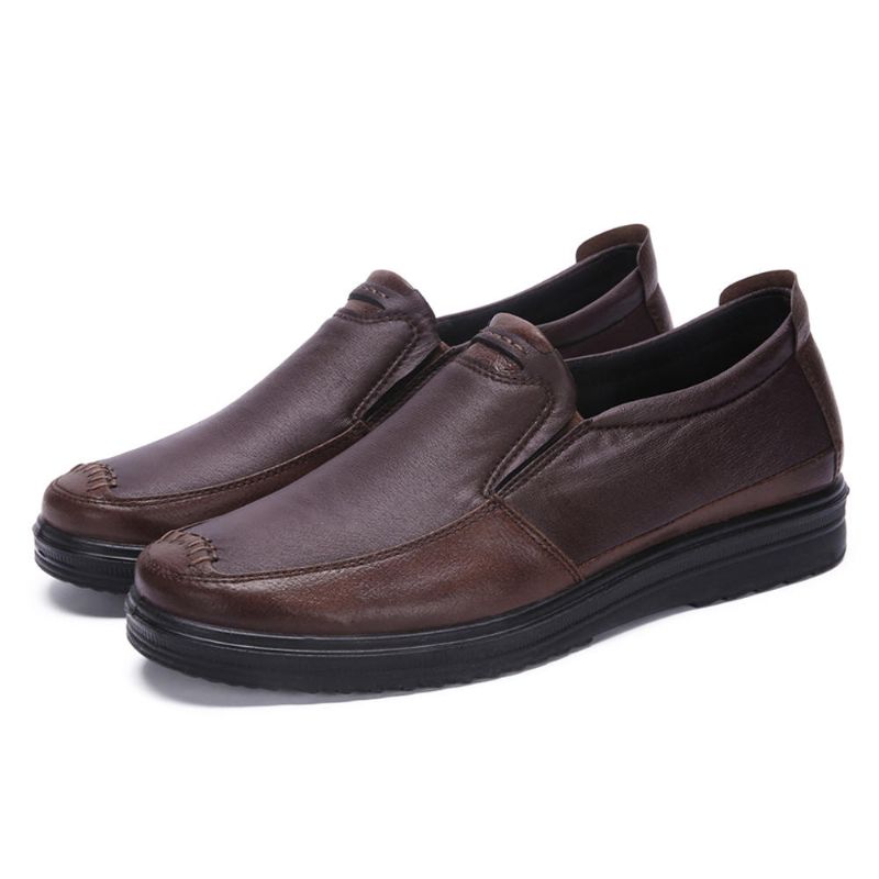 Zapato Casual De Microfibra Con Suela Suave Y Zapatos Oxford Informales