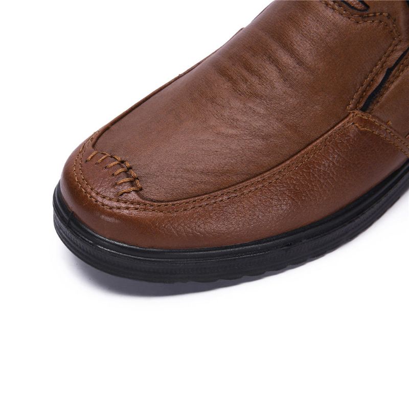 Zapato Casual De Microfibra Con Suela Suave Y Zapatos Oxford Informales