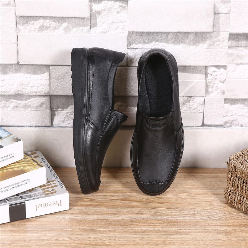 Zapato Casual De Microfibra Con Suela Suave Y Zapatos Oxford Informales