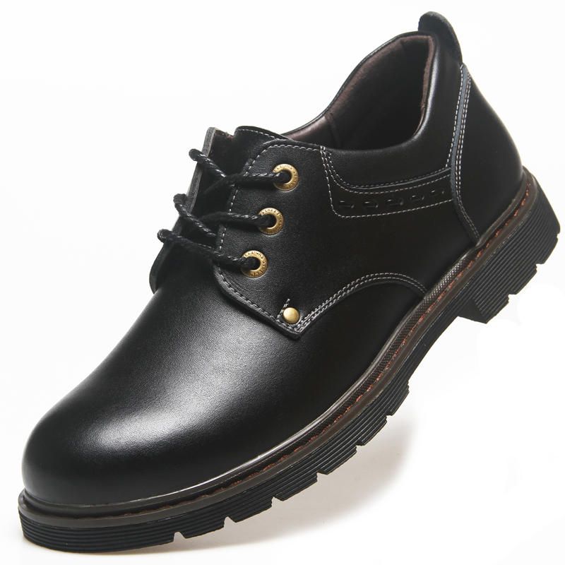 Zapato De Vestir Clásico Con Punta Redonda Zapatos Oxford Informales De Negocios Suaves