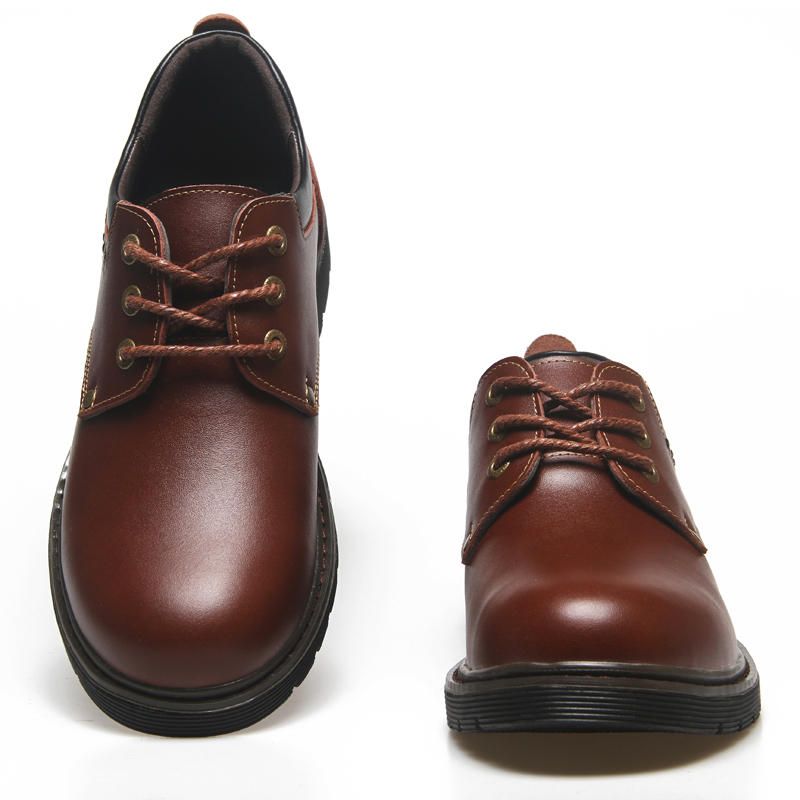 Zapato De Vestir Clásico Con Punta Redonda Zapatos Oxford Informales De Negocios Suaves