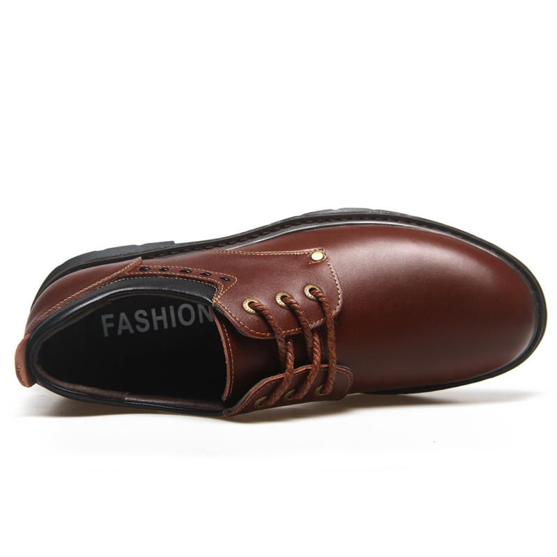 Zapato De Vestir Clásico Con Punta Redonda Zapatos Oxford Informales De Negocios Suaves