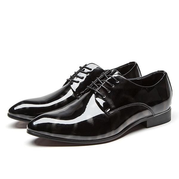 Zapato De Vestir Con Punta Puntiaguda Para Hombre Oxford Formal De Negocios