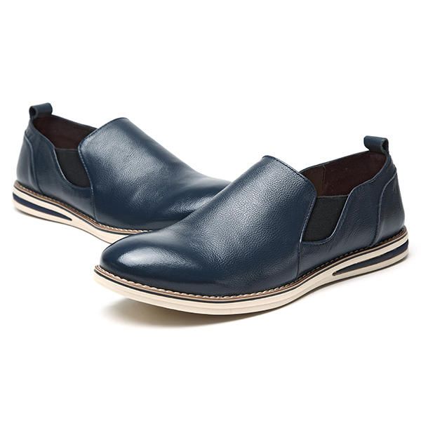 Zapatos Casuales De Cuero Genuino Para Hombre Zapatos Oxford De Negocios