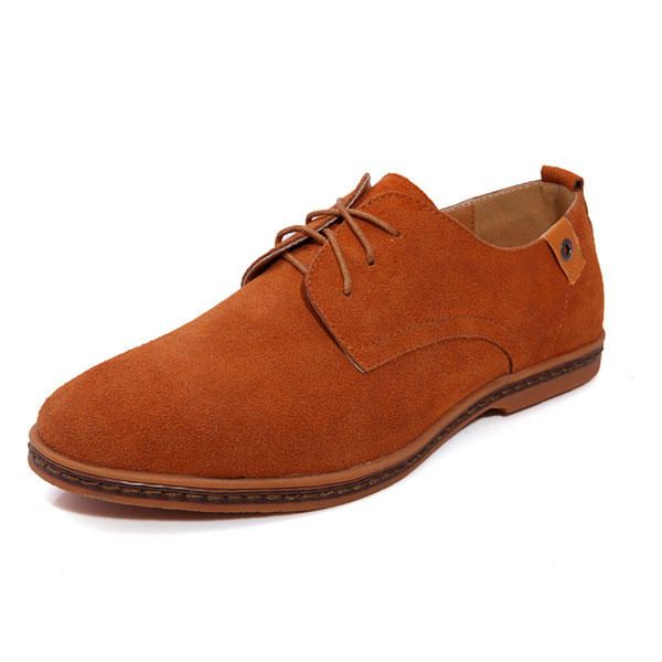 Zapatos Casuales De Cuero De Marea Gris De Negocios Para Hombre