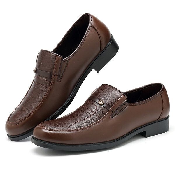 Zapatos Casuales De Negocios De Cuero Suave Para Hombres Zapatos Formales