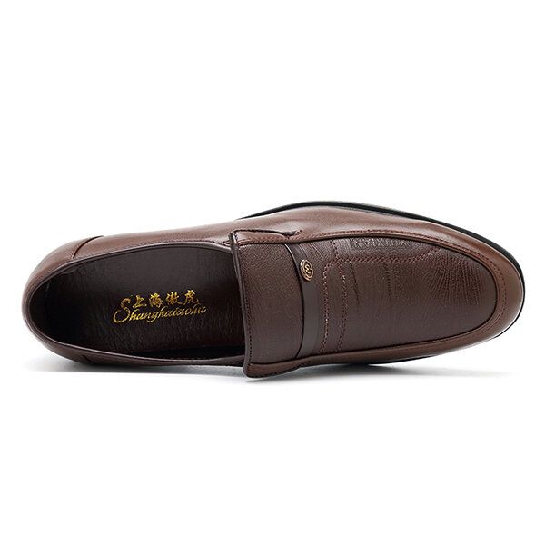 Zapatos Casuales De Negocios De Cuero Suave Para Hombres Zapatos Formales