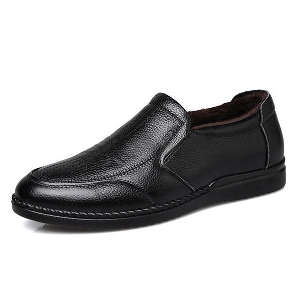 Zapatos Cómodos De Cuero Genuino Para Hombre En Oxfords