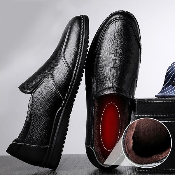 Zapatos Cómodos De Cuero Genuino Para Hombre En Oxfords