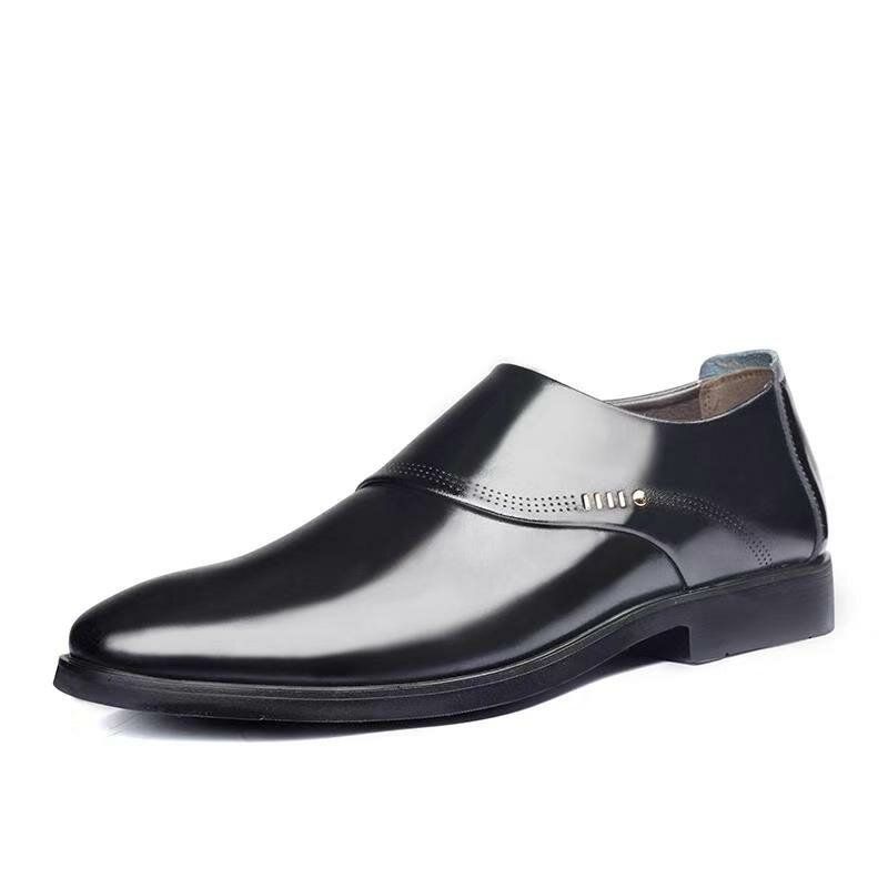 Zapatos De Cuero Formales Con Suela Suave Y Cómoda De Negocios Para Hombres