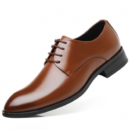 Zapatos De Cuero Oxford De Negocios Formales Cómodos Suaves Clásicos Para Hombres