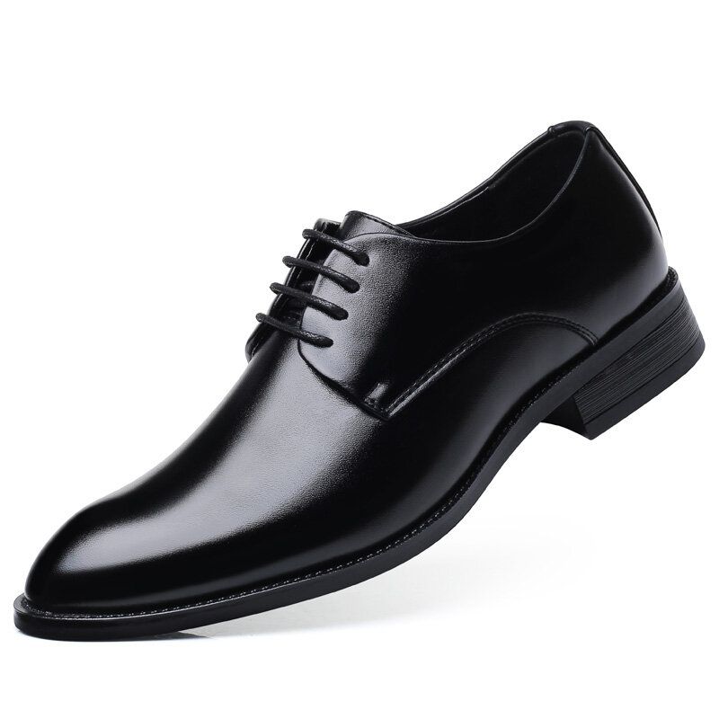 Zapatos De Cuero Oxford De Negocios Formales Cómodos Suaves Clásicos Para Hombres