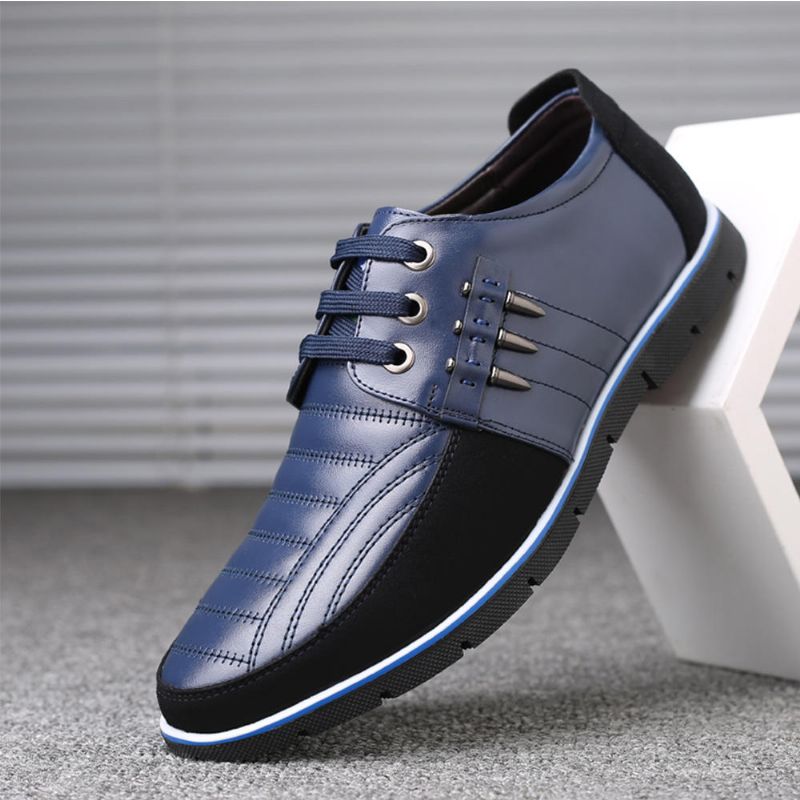 Zapatos De Cuero Oxford Suaves De Negocios De Microfibra Para Hombres De Gran Tamaño