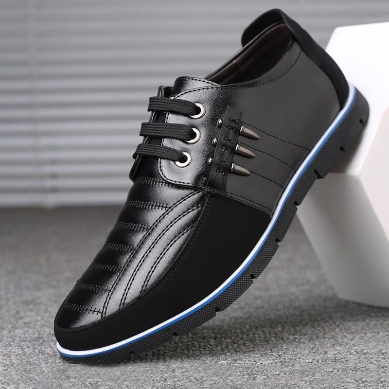 Zapatos De Cuero Oxford Suaves De Negocios De Microfibra Para Hombres De Gran Tamaño