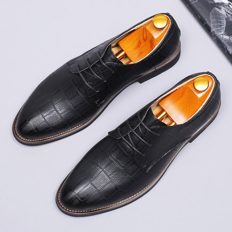 Zapatos Formales Impermeables Cómodos Suaves De Microfibra De Negocios Para Hombres