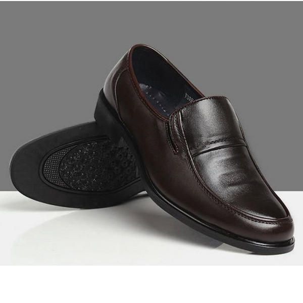 Zapatos Formales De Negocios Para Hombre Mocasines Casuales Sin Cordones De Cuero Artificial