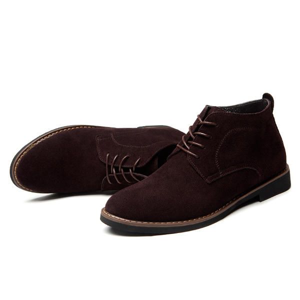 Zapatos Formales Oxfords De Punta Redonda De Negocios De Cuero Suave Con Cordones