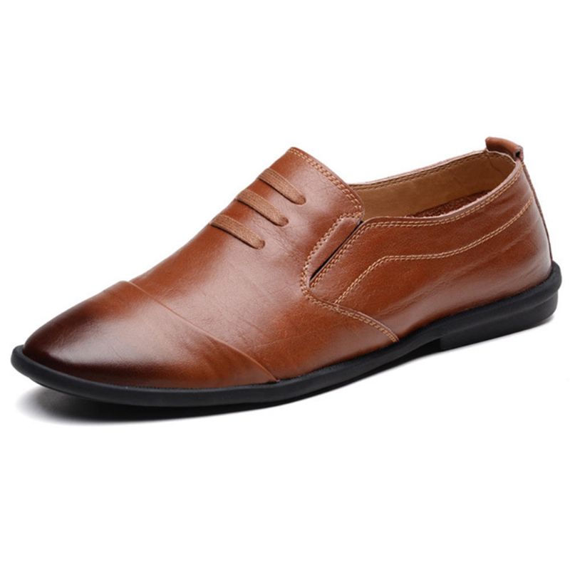 Zapatos Formales Sencillos Transpirables Suaves Y Casuales Para Hombres