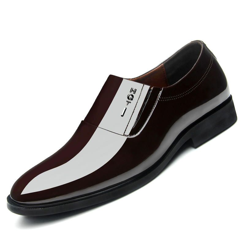 Zapatos Formales Suaves Con Punta Puntiaguda Para Hombres En Oxfords