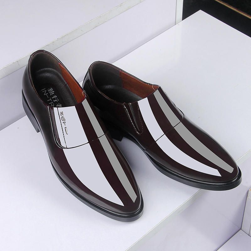 Zapatos Formales Suaves Con Punta Puntiaguda Para Hombres En Oxfords