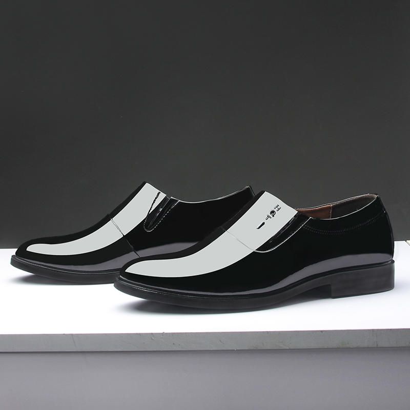 Zapatos Formales Suaves Con Punta Puntiaguda Para Hombres En Oxfords