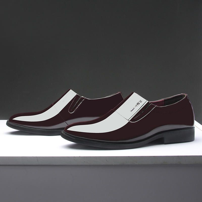 Zapatos Formales Suaves Con Punta Puntiaguda Para Hombres En Oxfords