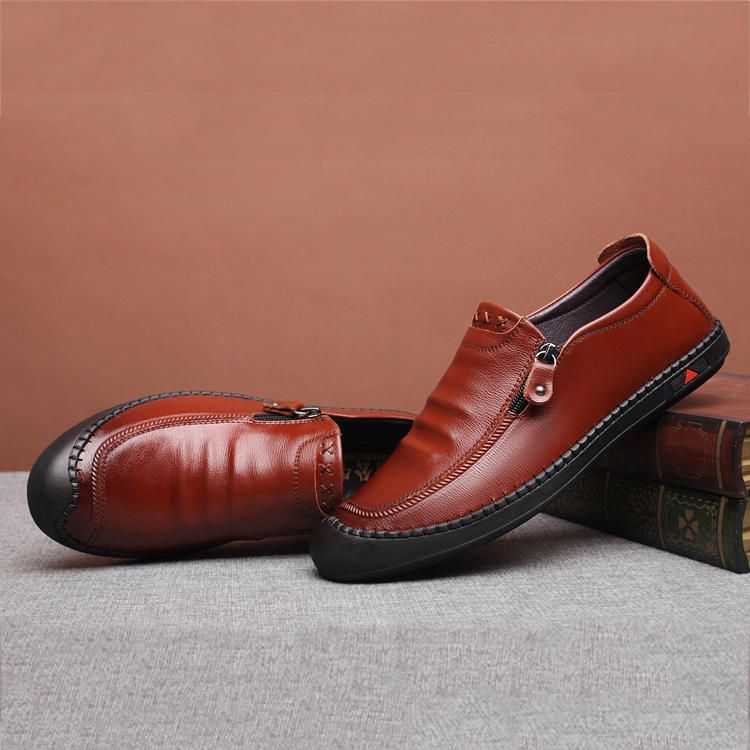 Zapatos Informales De Negocios Para Hombres Cómodos Y Suaves Oxfords De Cuero