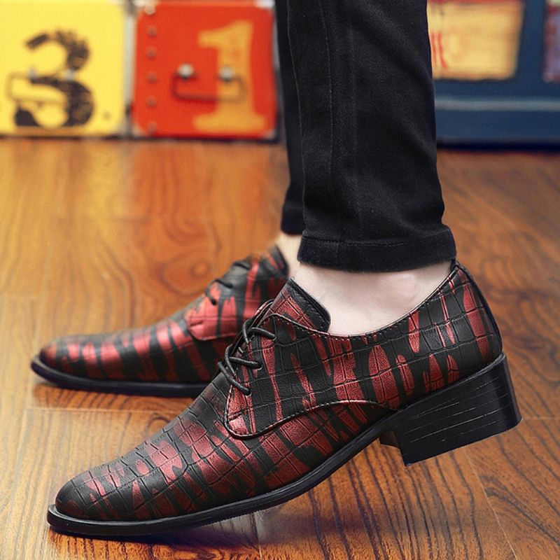 Zapatos De Negocios Cómodos De Cuero Con Punta Puntiaguda Para Hombres Zapatos Formales