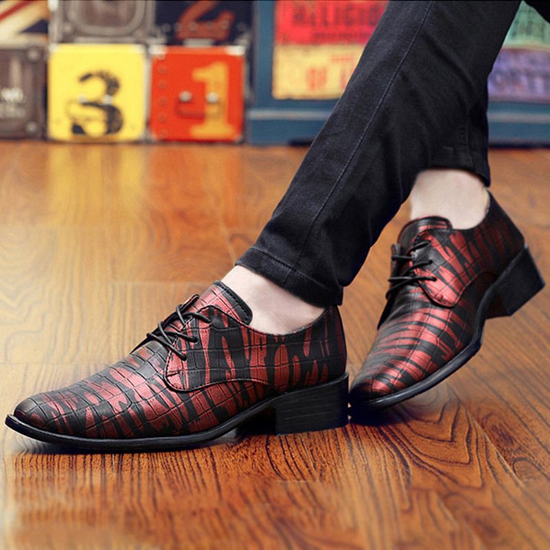 Zapatos De Negocios Cómodos De Cuero Con Punta Puntiaguda Para Hombres Zapatos Formales