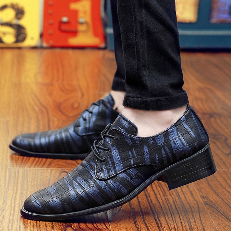 Zapatos De Negocios Cómodos De Cuero Con Punta Puntiaguda Para Hombres Zapatos Formales