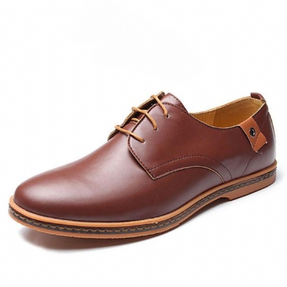 Zapatos De Negocios De Gran Tamaño Para Hombres Zapatos Planos Informales Suaves Oxfords