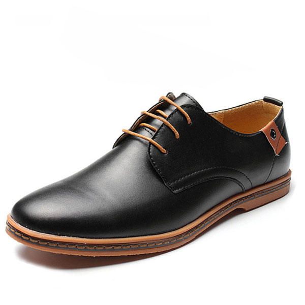 Zapatos De Negocios De Gran Tamaño Para Hombres Zapatos Planos Informales Suaves Oxfords