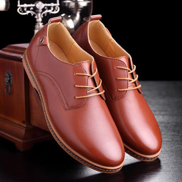 Zapatos De Negocios De Gran Tamaño Para Hombres Zapatos Planos Informales Suaves Oxfords