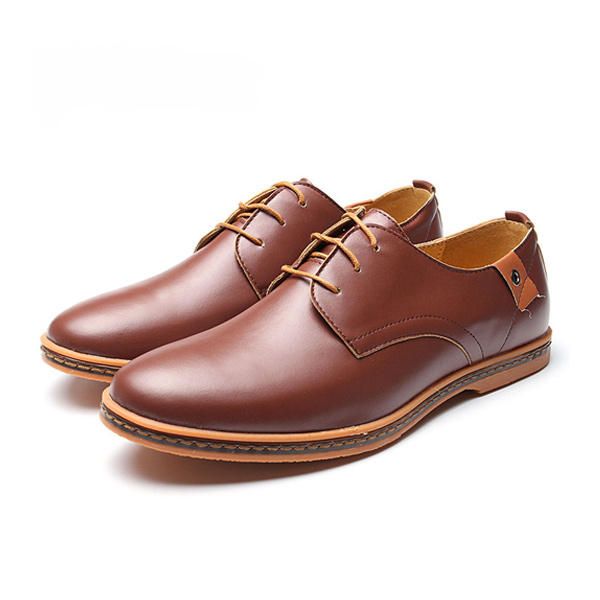 Zapatos De Negocios De Gran Tamaño Para Hombres Zapatos Planos Informales Suaves Oxfords