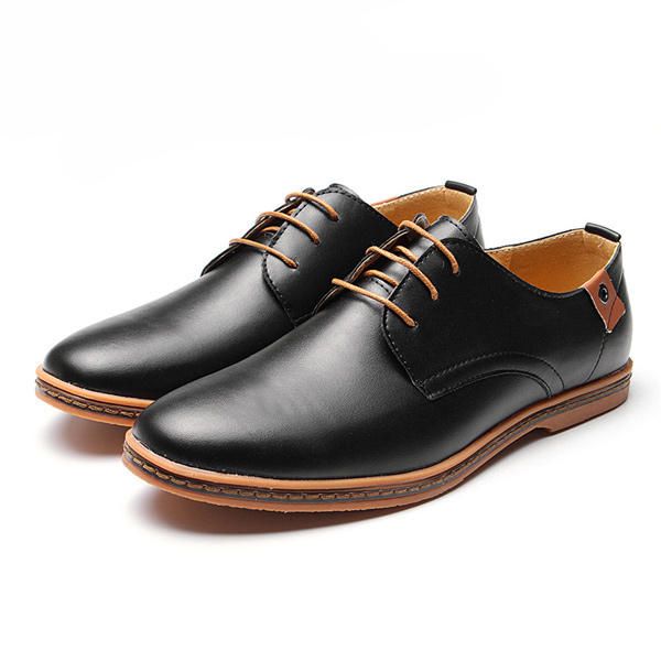 Zapatos De Negocios De Gran Tamaño Para Hombres Zapatos Planos Informales Suaves Oxfords