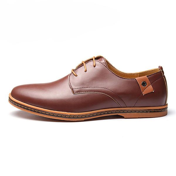 Zapatos De Negocios De Gran Tamaño Para Hombres Zapatos Planos Informales Suaves Oxfords