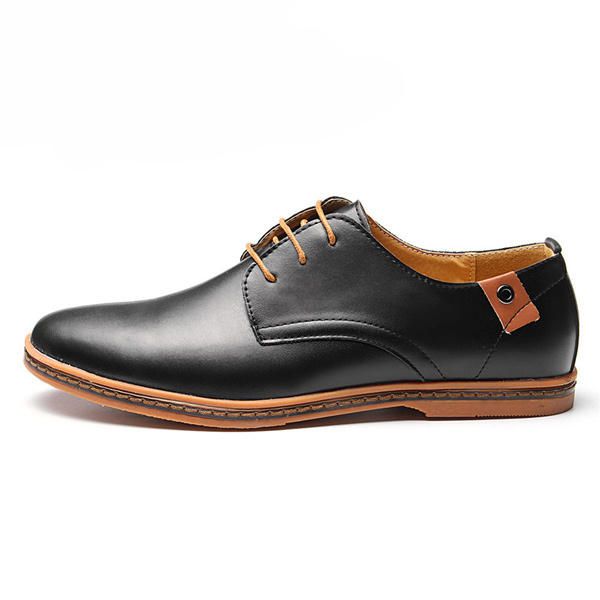 Zapatos De Negocios De Gran Tamaño Para Hombres Zapatos Planos Informales Suaves Oxfords