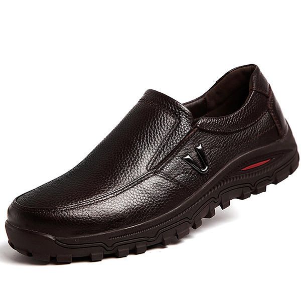 Zapatos De Negocios Oxford De Cuero Cómodos Suaves Informales Para Hombres