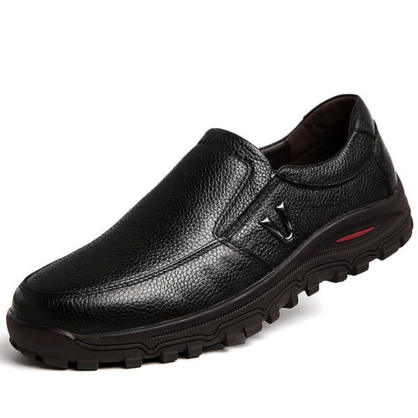 Zapatos De Negocios Oxford De Cuero Cómodos Suaves Informales Para Hombres