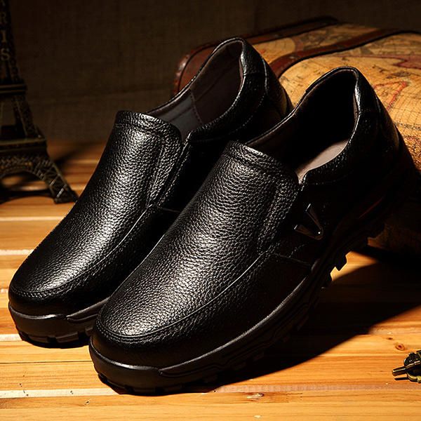 Zapatos De Negocios Oxford De Cuero Cómodos Suaves Informales Para Hombres