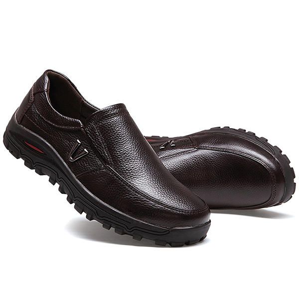 Zapatos De Negocios Oxford De Cuero Cómodos Suaves Informales Para Hombres