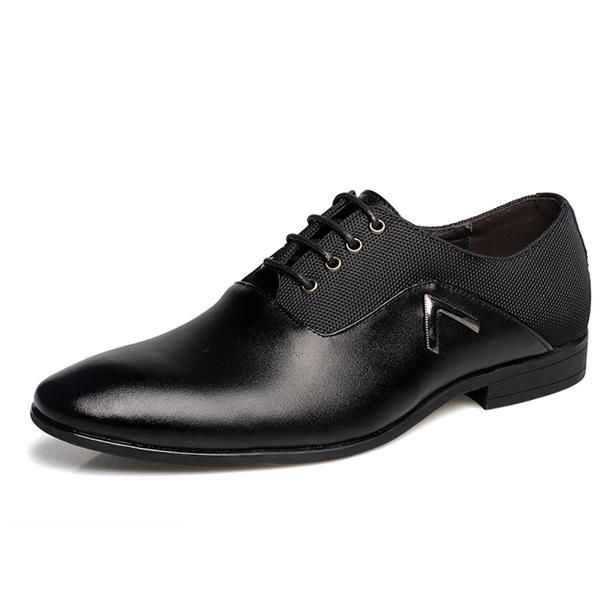 Zapatos De Negocios Para Hombres Zapatos De Cuero Cómodos Con Punta Puntiaguda Informal De Cuero Suave