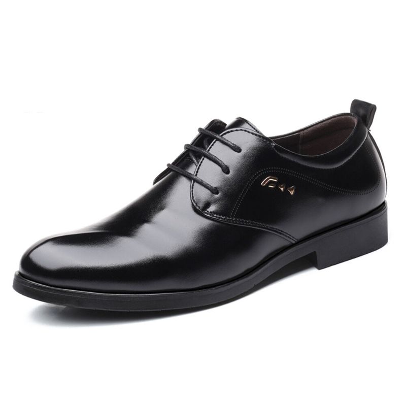 Zapatos De Oficina Suaves De Gran Tamaño Oxfords De Cuero De Negocios Informales