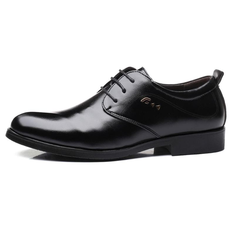 Zapatos De Oficina Suaves De Gran Tamaño Oxfords De Cuero De Negocios Informales