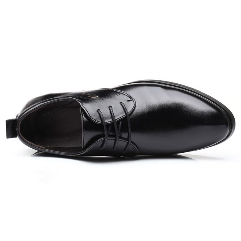 Zapatos De Oficina Suaves De Gran Tamaño Oxfords De Cuero De Negocios Informales