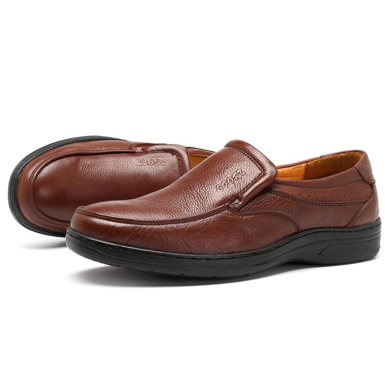 Zapatos Oxford Cómodos De Cuero Genuino Para Hombre