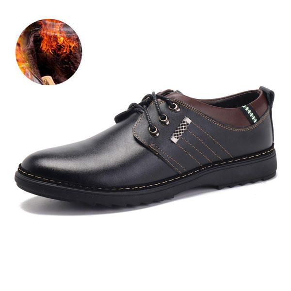 Zapatos Oxford Con Cordones De Cuero Genuino Con Cordones Suaves Y Cómodos De Negocios Informales Para Hombres