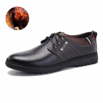 Zapatos Oxford Con Cordones De Cuero Genuino Con Cordones Suaves Y Cómodos De Negocios Informales Para Hombres